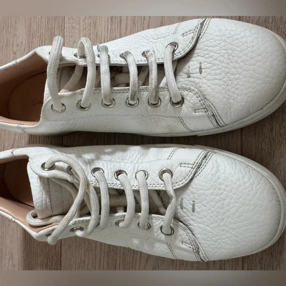 Gianvito Rossi Leather low-top lace up sneakers size 39.5 (woman’s 8.5)